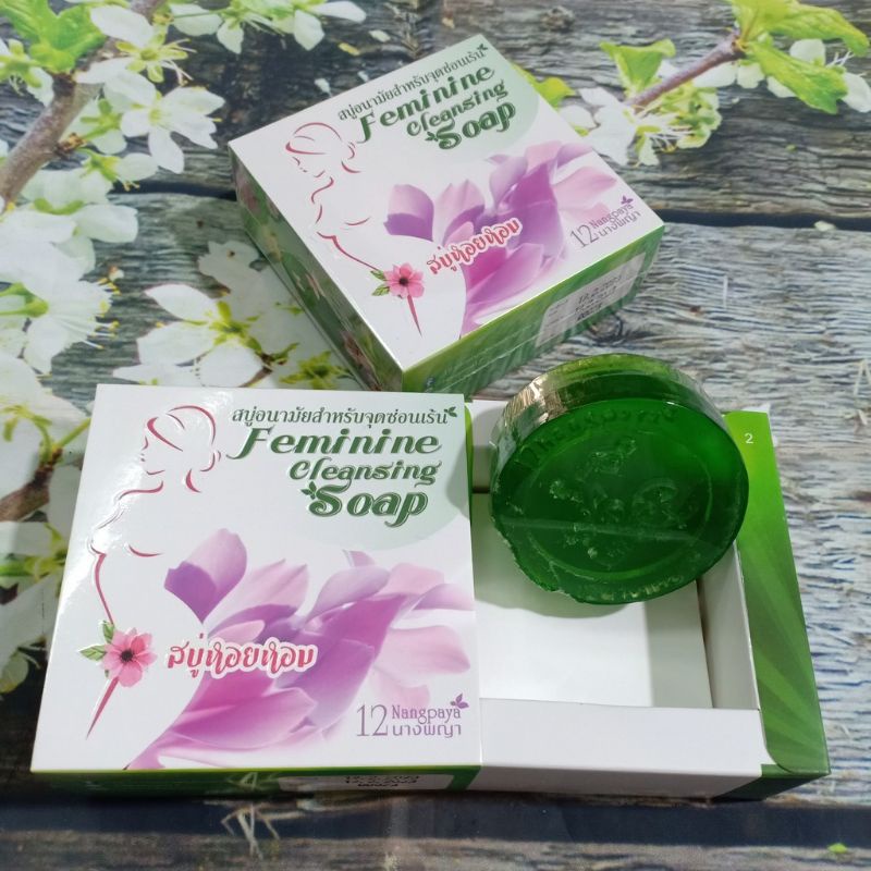 Soap xà phòng vệ sinh vùng kín phụ khoa Feminine Thái lan