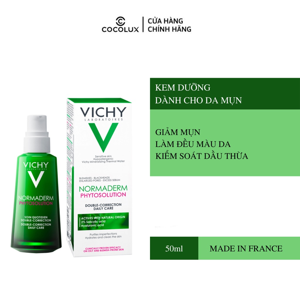 Kem Dưỡng Dành Cho Da Mụn Vichy Normaderm Phytosolution 50ml