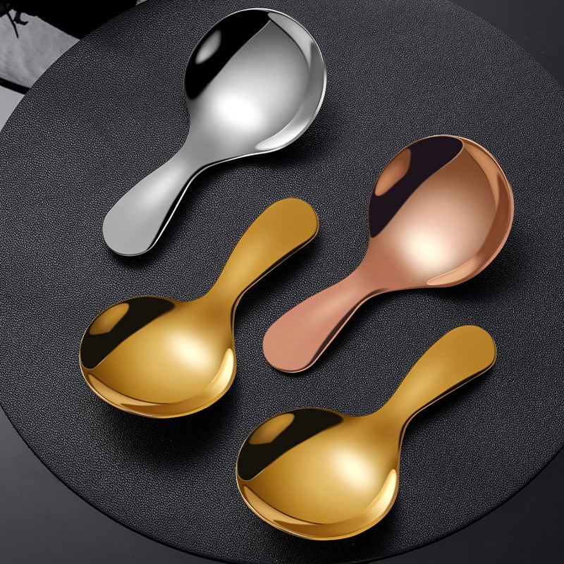 Muỗng Inox 304 Mini Tay Cầm Ngắn Xinh Xắn Tiện Dụng