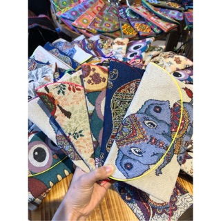 Ví nắp lật Thổ Cẩm