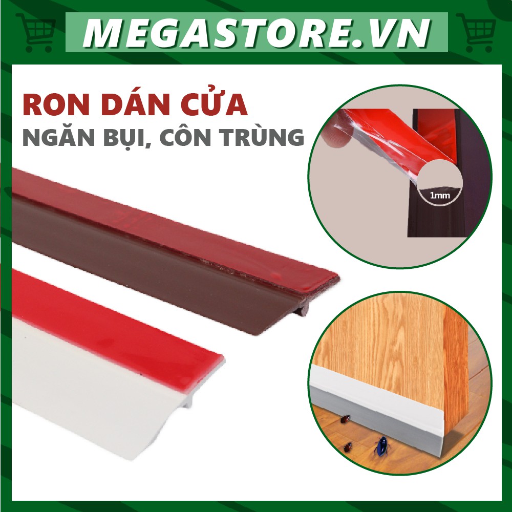 Ron Gắn Chân Cửa Megastore Dài 1 Mét, Chống Nước, Côn Trùng, Khói Bụi - PVC Cao Cấp - Keo Đỏ Siêu Dính