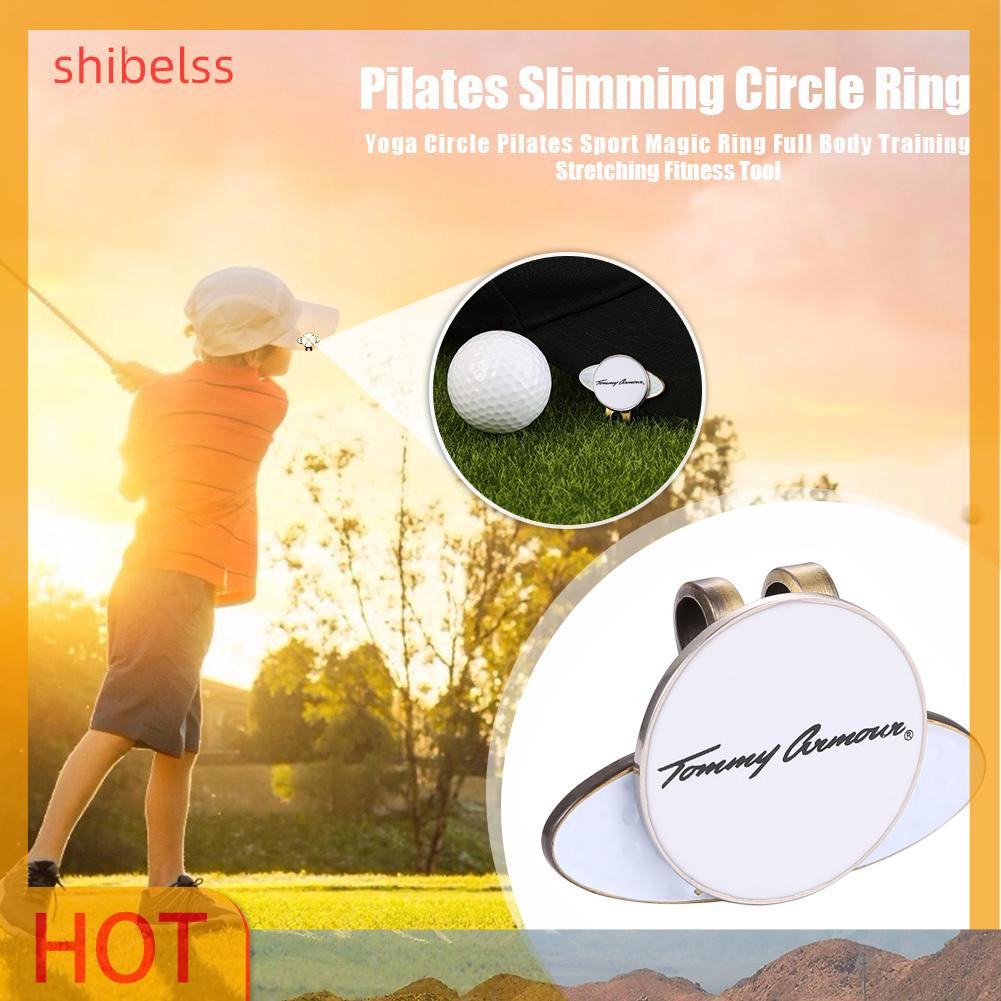 （ʚshibelss）Magnetic Alloy Hat Clip Golf Ball Mark for Golf Cap Golf Marker Accessories