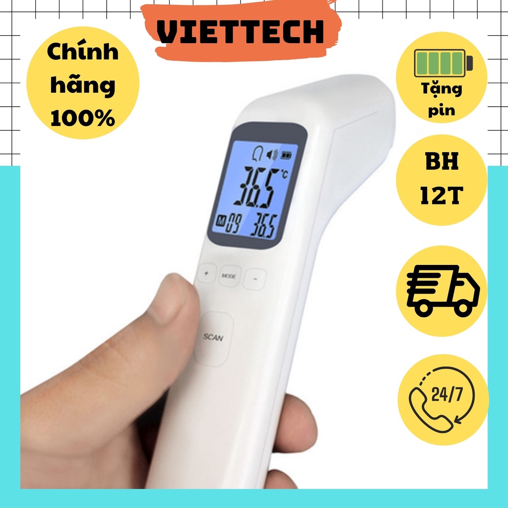 Máy Đo Thân Nhiệt Infrared Hỗ Trợ Đo Thân Nhiệt Từ Xa Một Cách Chính Xác Cho Mọi Cơ Thể Và Cả Ngoài Môi Trường