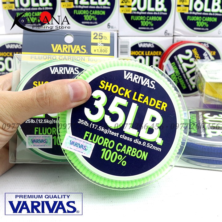 Dây Câu Fluoro Carbon - Varivas Shock Leader - dây làm leader, làm thẻo