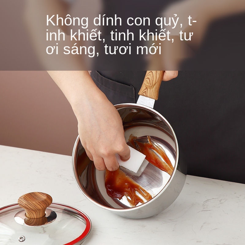 Maifan đá Chảo tuyết Nhật Bản nồi sữa chống dính nồi nhỏ nồi bổ sung thức ăn gia đình nồi canh gia dụng nồi sữa nồi mì ă