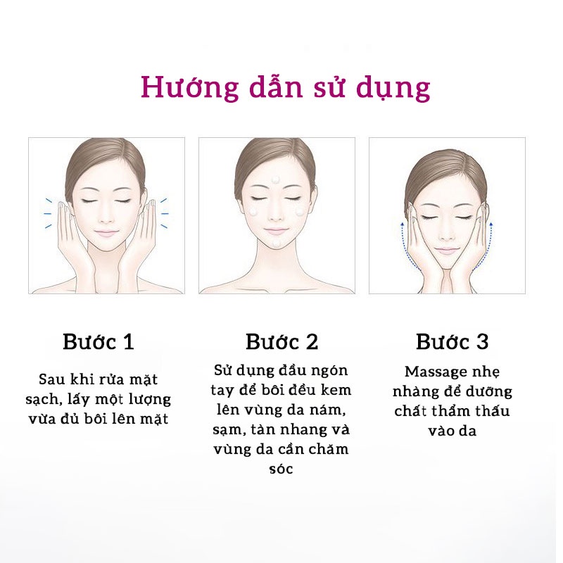 Kem dưỡng trắng da ngăn ngừa nám giảm nhăn giữ ẩm se khít lỗ chân lông OLY HT 35g