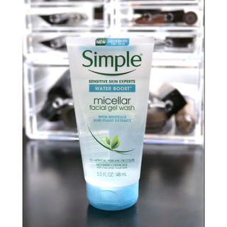 Gel rửa mặt siêu cấp Simple Water Boost Micellar Gel Wash