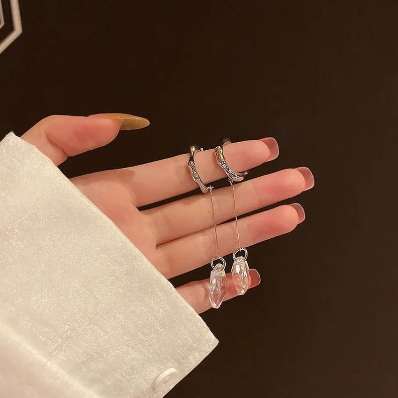 Bông Tai Mạ Bạc 925 Đính Đá Ngọc Trai Nhân Tạo Phong Cách Cổ Điển Thời Trang