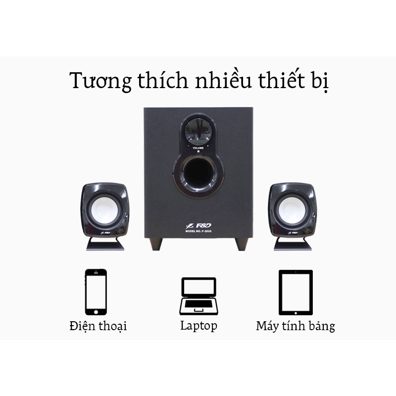 LOA VI TÍNH 2.1 FENDA F203G PLUS   âm thanh trong trẻo chất lượng bền bỉ
