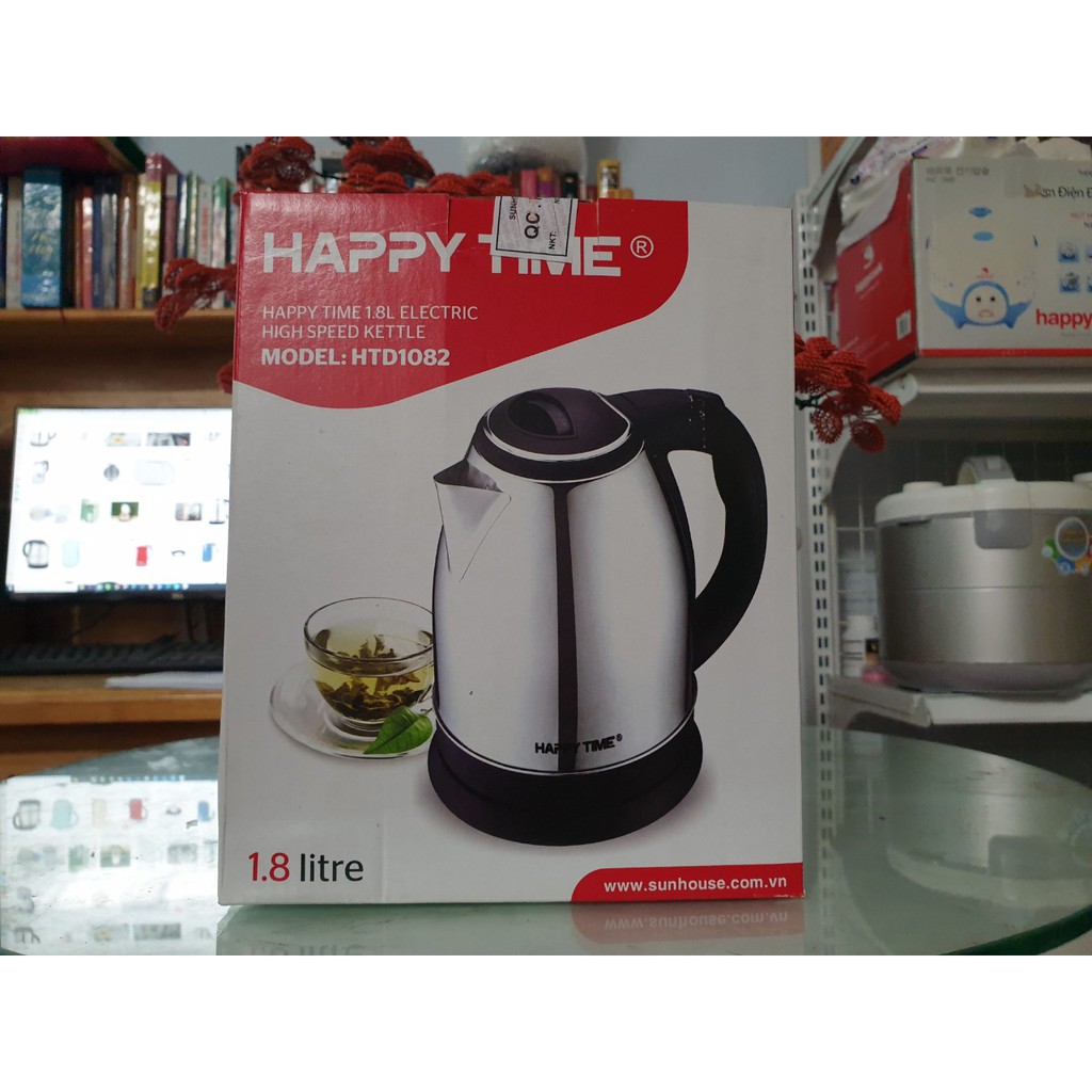 ẤM SIÊU TỐC INOX 1.8L HAPPY TIME HTD1081