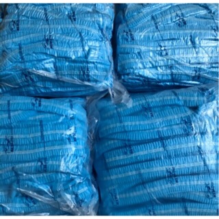 Mũ trùm đầu y tế con sâu - 100 cái màu xanh