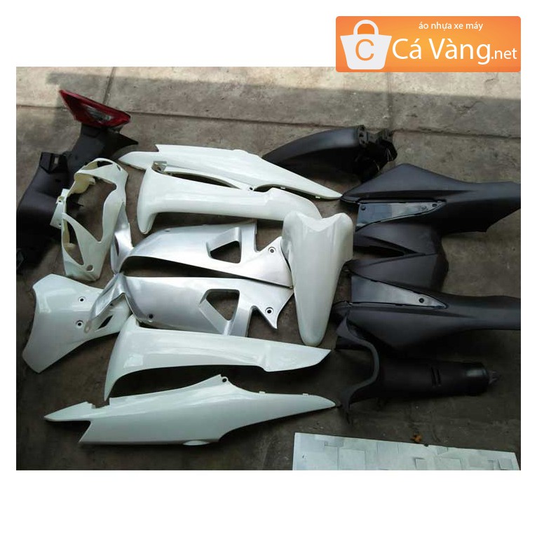 Áo nhựa xe Wave RS, Wave anpha- nhựa TRẮNG cao cấp màu TRẮNG