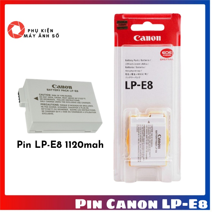 (Sale) Pin Máy Ảnh Các Dòng Canon LP-E5/E6/E8/E10/E12/E17/NB-13L/BP-511A Dùng Cho Canon DSLR
