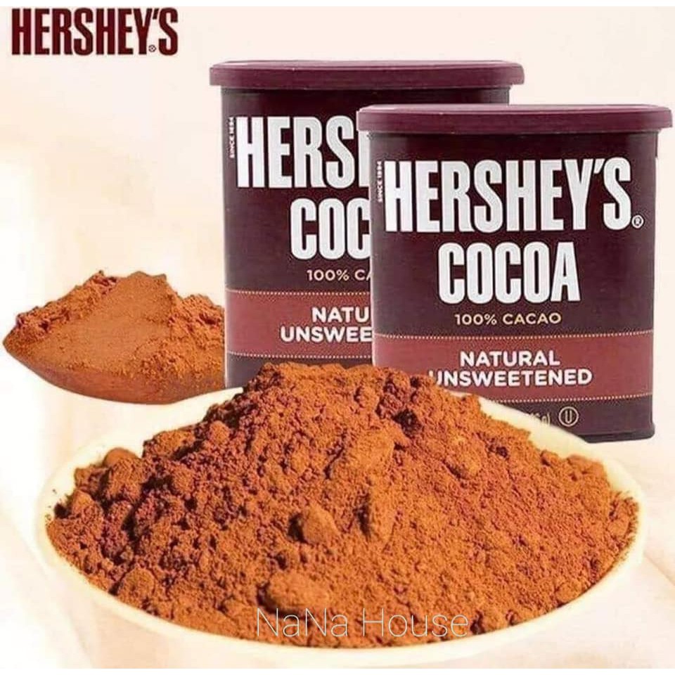 Bột cacao nguyên chất, không đường Hershey’s Cocoa 226g ( Date 8/2022)