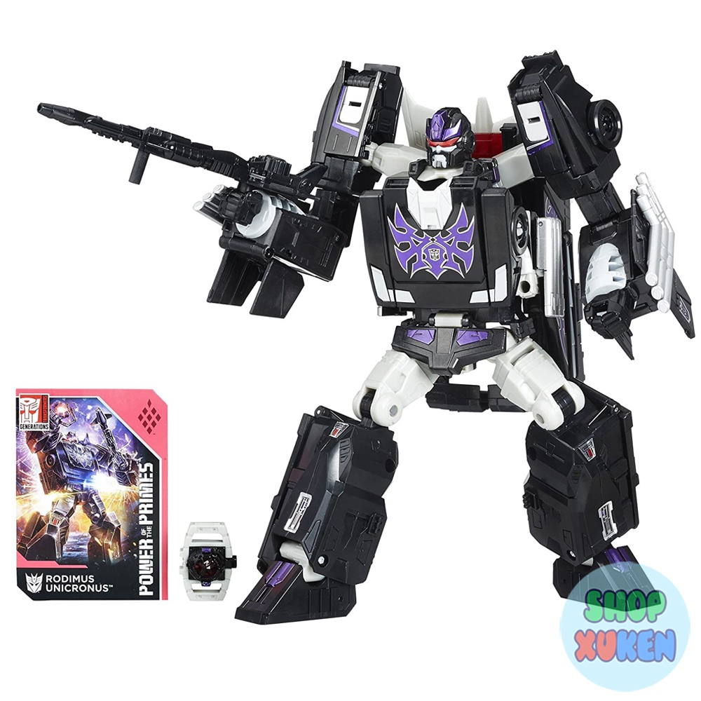 Robot Rodimus Unicronus Biến Hình 4 Kiểu Xe Đua đồ chơi trong Transformers Power of Prime Leader Evolution