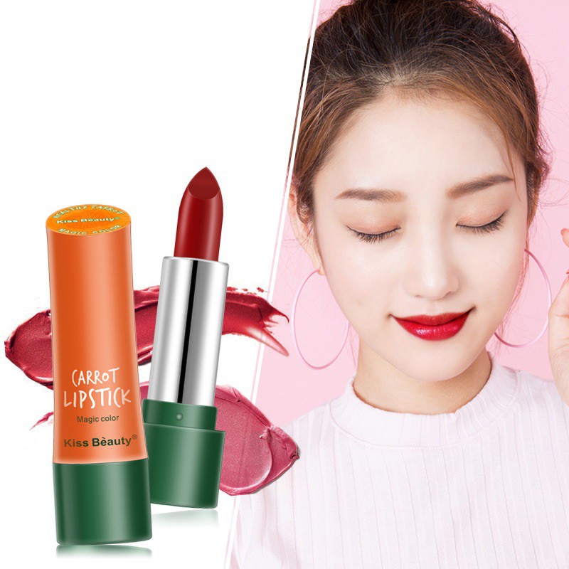 Son Thỏi Kiss Beauty Carrot Magic Color Mềm Và Mịn Môi -W148-C11T2