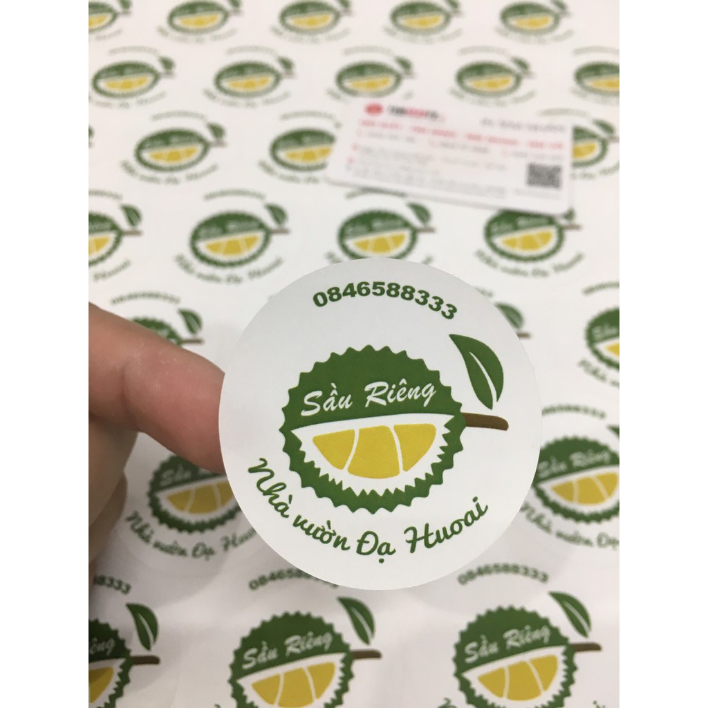 In tem nhãn decan nhựa, decan chống nước, decan nhựa sữa, sticker A3 theo yêu cầu | BigBuy360 - bigbuy360.vn