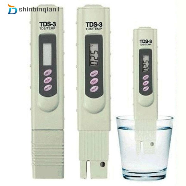 efl Tds-3 Meter Temp Ppm Digital  Lcd  Tester Detector For Tap Water Quality Filter Purity 0-9990