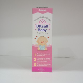 Dung dịch vệ sinh mũi dksalt baby chai 70ml