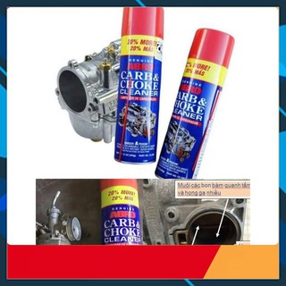 Bình xịt vệ sinh pét xăng, chế hòa khí ( bình xăng con) ABRO Carb & Cleaner- USA 340g