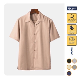 Áo sơ mi nam nữ Unisex ngắn tay Basic màu trắng và đen sơ mi lụa mịn mát form rộng SM-Trend 2021 (kèm ảnh thật)