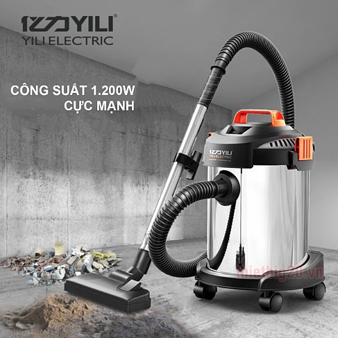 Máy hút bụi gia đình, công nghiệp YILI công suất lớn 1200W, dung tích 12L