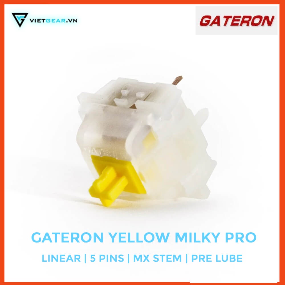 Hộp công tắc Gateron Yellow Milky Pro 35 switch mượt mà nguyên seal