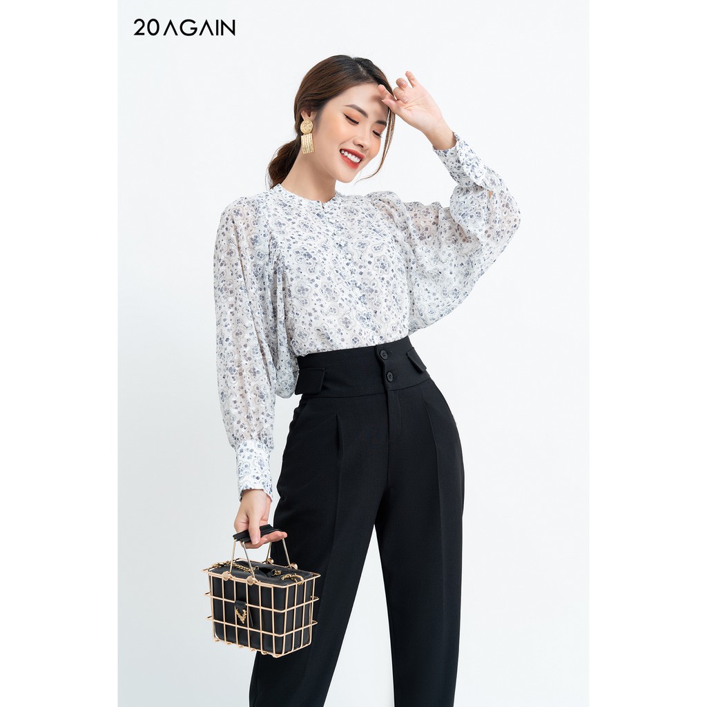 Quần Âu nữ công sở Nắp Túi Đính Cạp QAA1049 20AGAIN