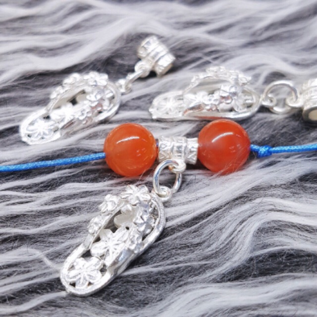 Charm bạc tông hoa - MH266
