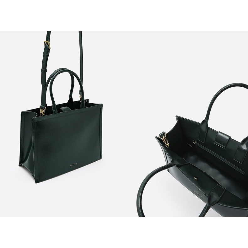 Ck2-30671296- 1 CHARLES & KEITH Túi Xách Đeo Vai / Cầm Tay Thời Trang