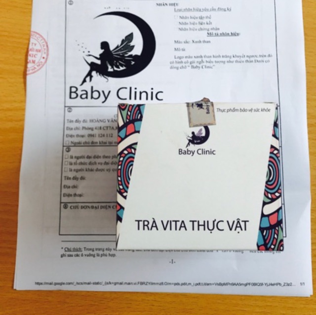 [TẶNG THÊM 3 GÓI] [TRÀ_VITA_THỰC_VẬT_FLUS_BABYCLINIC] Hàng Chính Hãng Giúp Tăng Cân Tăng cơ