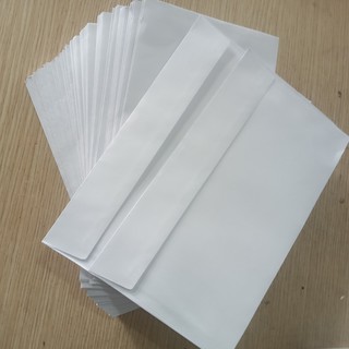 Phong Bì Trắng A6 Loại Dày (100 chiếc/tập) Định Lượng 120msg đầu nắp có keo giá tốt nhất