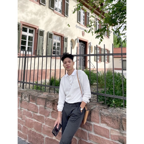 Áo Polo len tay dài