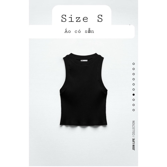 Áo ba lỗ ngược thun tăm màu đen dáng croptop☘️freeship