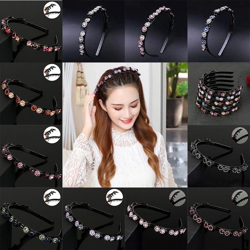 Kẹp tóc đính đá nhiều lớp