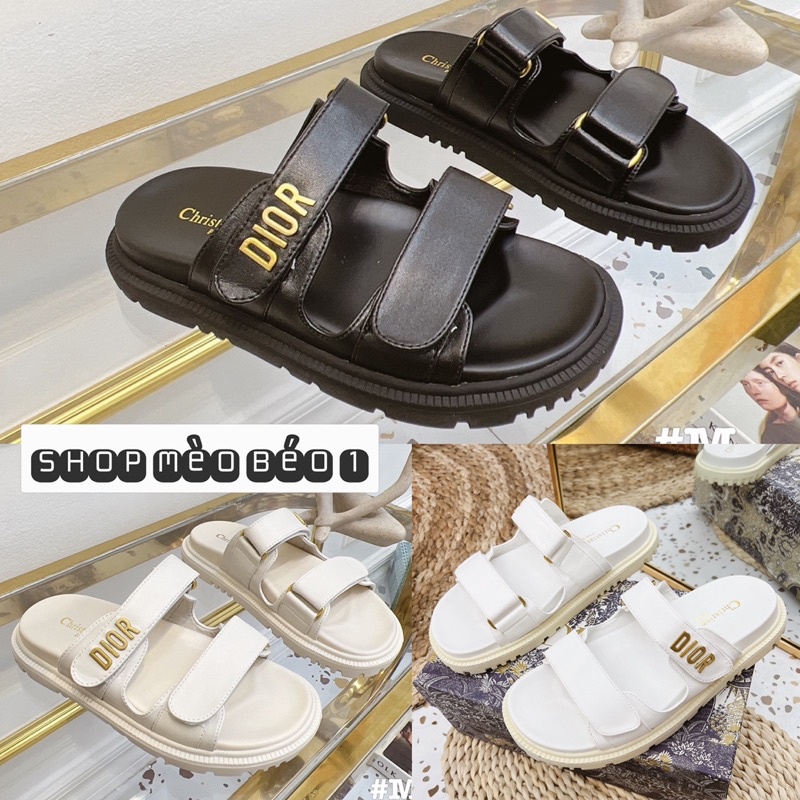 Dép cd hai quai ngang đế bằng fullbox
