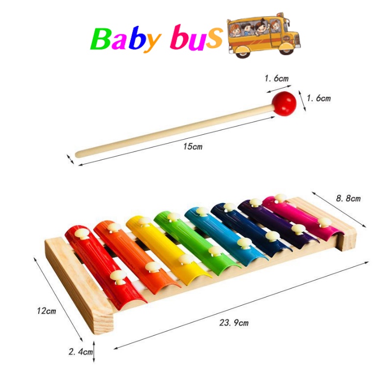 Đồ chơi - Đàn gỗ 8 âm cho bé cảm thụ âm nhạc XYLOPHONE