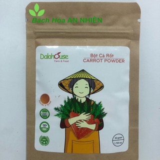 Bột cà rốt nguyên chất gói 50gr