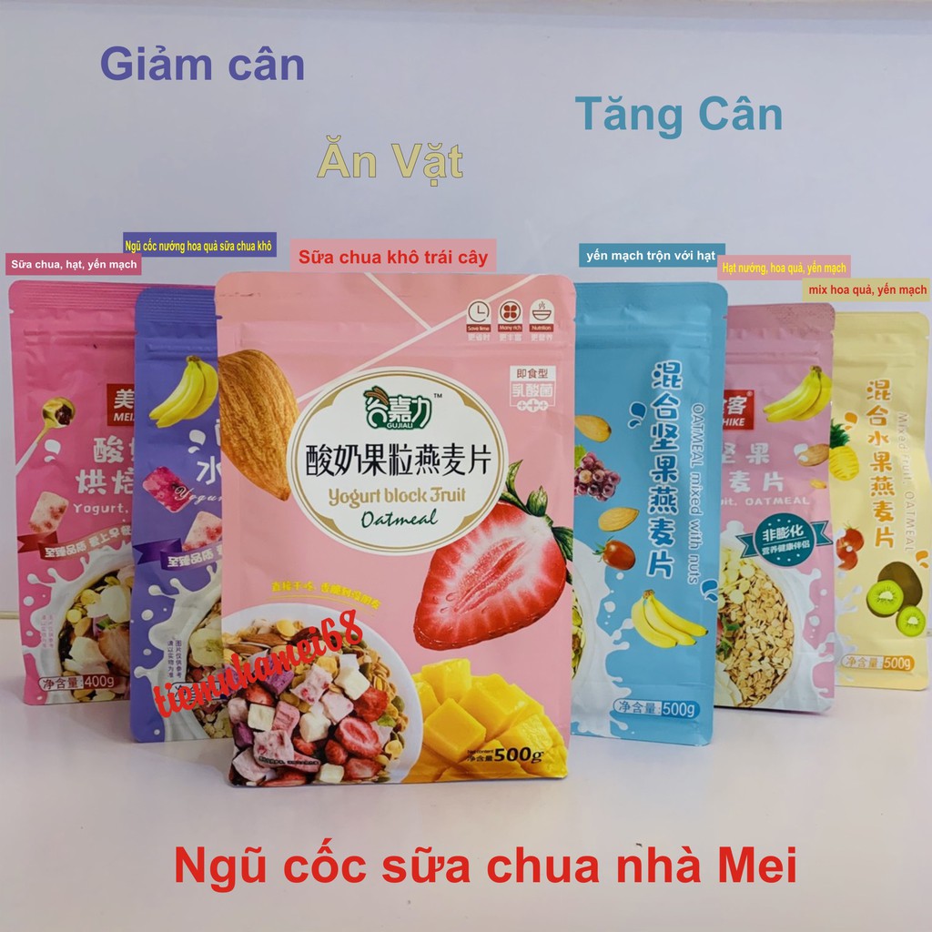 [GIẢM CÂN] Ngũ Cốc Sữa Chua 🌻 Mix Hạt 🌻 Hoa Quả Sấy Túi 500g | BigBuy360 - bigbuy360.vn