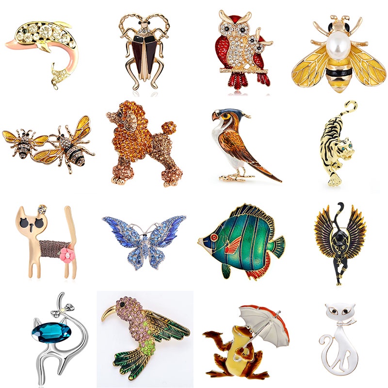 Ghim Cài Áo Hình Bọ Cánh Cứng Đính Đá Thời Trang