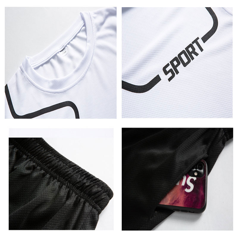Set quần short và áo thun cổ tròn size M-4XL