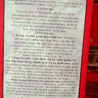 Cafe nấm Linh Chi