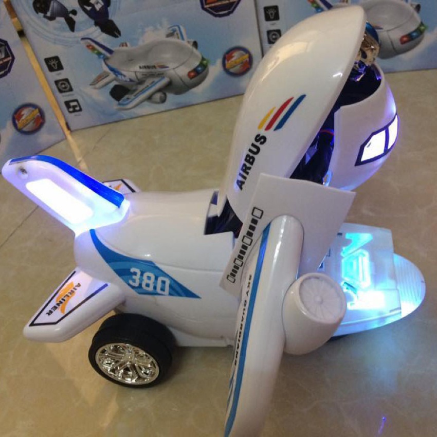 Đồ chơi máy bay biến hình Robot Airbus có đèn nhạc
