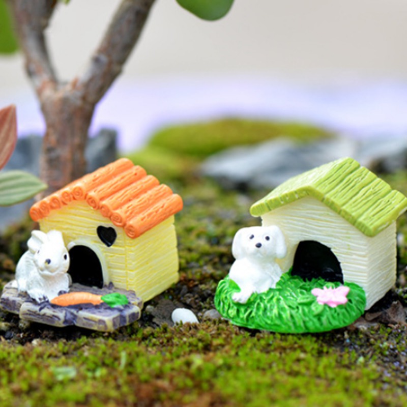 Phụ kiện ngôi nhà động vật mini dành cho trang trí sân vườn