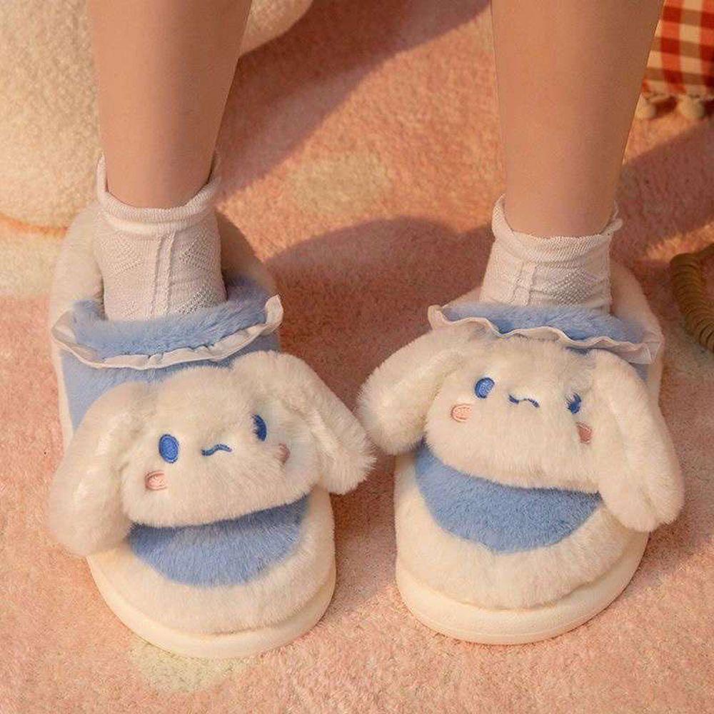 Dép Quai Ngang Họa Tiết Hoạt Hình Mèo Kt My Melody Cinnamoroll Dễ Thương Cho Nữ