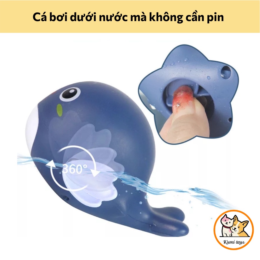 Đồ Chơi Nhà Tắm Cá Heo Vặn Cót Đáng Yêu Cho Bé Kumi toys