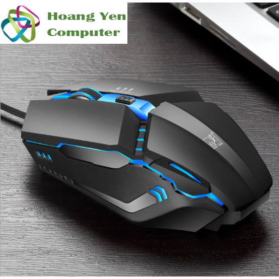 Chuột Có Dây Chasing Leopard K3 Led 7 Màu Đơn Sắc, 1600DPI - BH 12 Tháng - Hoàng Yến Computer