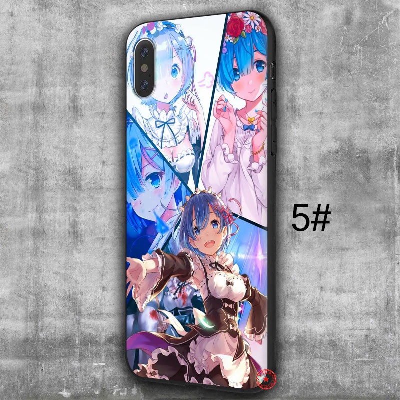 Ốp điện thoại mã UOL14 hình anime Re Zero Ram Rem thích hợp cho IPHONE SE XR 5 5S 6 6S 7 8 11 PRO MAX PLUS