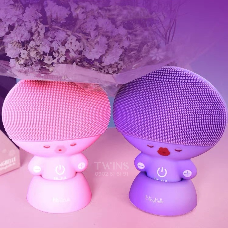 Máy Rửa Mặt Doll Blingbelle Sạc Không Dây Làm Sạch Da, Massage, Công Nghệ Sóng Âm, Nâng Cơ