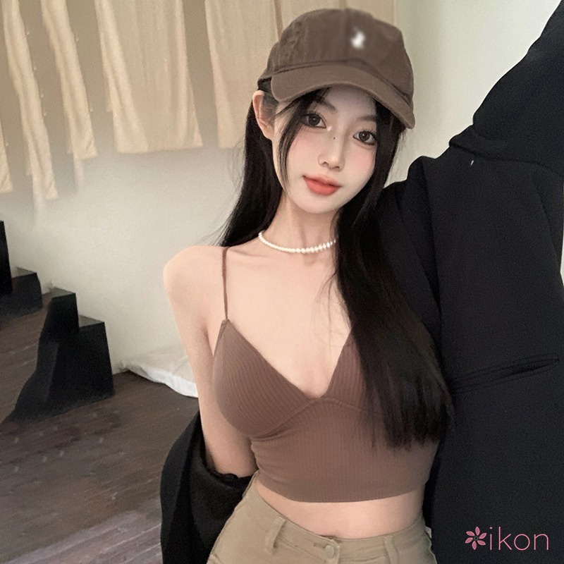 Áo Tank Top Cổ Chữ V Màu Sắc Thanh Lịch